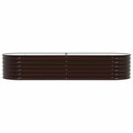 vidaXL Jardinière surélevée Marron 240 x 80 x 44 cm Acier