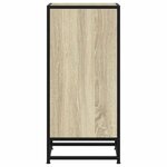 vidaXL Buffet chêne sonoma 35 5x35x76 cm bois d'ingénierie et métal
