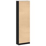 vidaXL Armoire en Chêne Noir 55x25x189 cm Bois d'Ingénierie