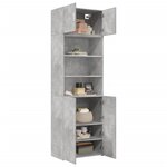 vidaXL Armoire de rangement gris béton 70x42 5x225cm bois d'ingénierie
