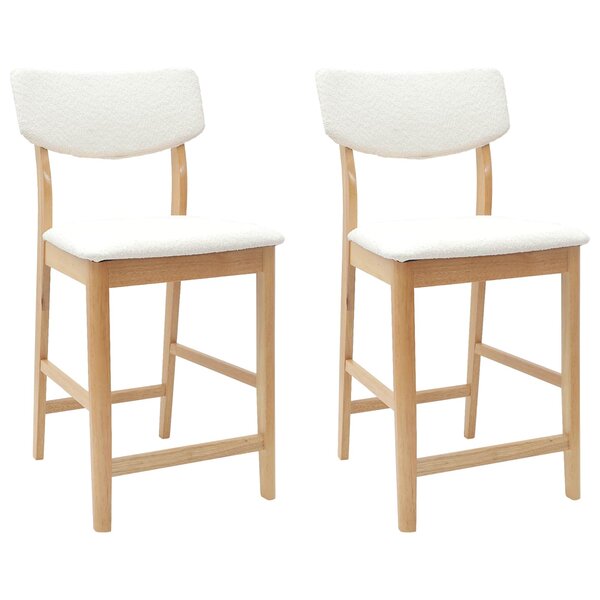 vidaXL Chaises de salle à manger 2 Pièces Naturel 48 x 49 x 95 cm