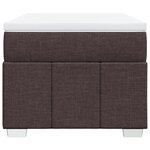 vidaXL Sommier à lattes de lit avec matelas Marron foncé 90x190 cm