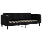 vidaXL Lit de jour avec lit gigogne noir 80x200 cm velours