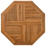 vidaXL Dessus de table 60x60x2 5 cm octogonal bois de teck massif