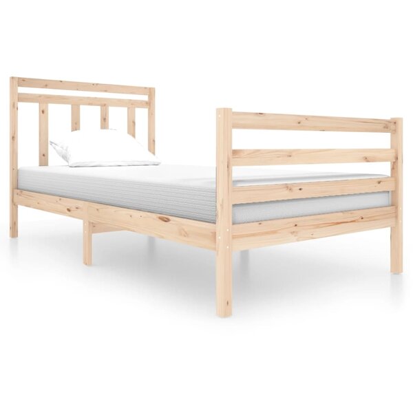 vidaXL Cadre de lit sans matelas bois massif 100x200 cm