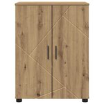 vidaXL Cabinet de salle de bain chêne artisanal 60 x 35 x 80 cm