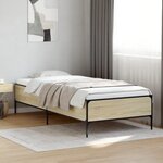 vidaXL Cadre de lit sans matelas chêne sonoma 90x190 cm