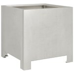 vidaXL Jardinière 30x30x30 cm acier inoxydable