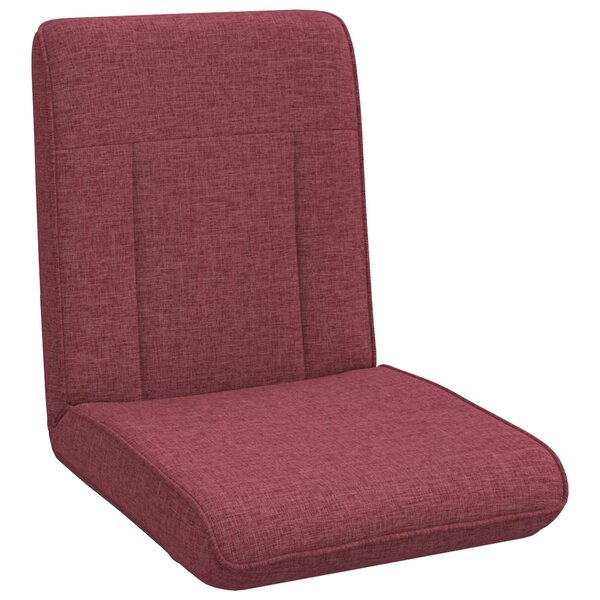vidaXL Fauteuil de sol ajustable Bordeaux Tissu