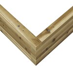 vidaXL Jardinière 100x100x23 cm bois de pin imprégné