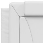 vidaXL Cadre de lit Viana sans matelas blanc 80x200 cm similicuir