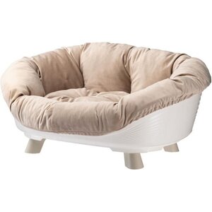 Corbeille chat ou chien sofa Throne 6 avec coussin - Blanc