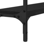 vidaXL Table console Chêne noir 100 x 22 5 x 75 cm Bois d'ingénierie