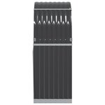 vidaXL Porte-bûches anthracite 80x45x120 cm acier galvanisé