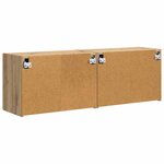 vidaXL Meuble TV mural 2 Pièces Chêne artisanal 59 5 x 31 x 40 cm