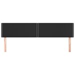 vidaXL Têtes de lit 2 Pièces Noir 90x5x78/88 cm Similicuir