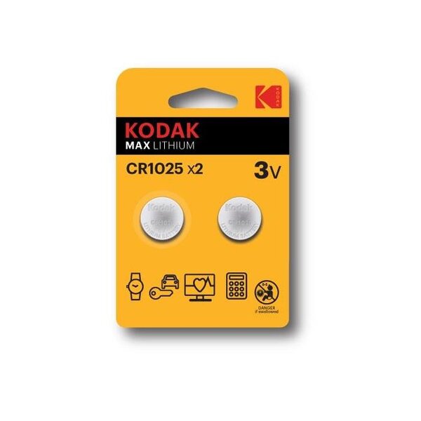 Pile Bouton CR1025 Single-use Lithium KODAK