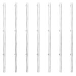 vidaXL Clôture à mailles avec poteaux Acier galvanisé 15x1 m Argenté