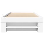 vidaXL Cadre de lit blanc 90x200 cm bois d'ingénierie