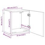 vidaXL Meuble TV mural Chêne artisanal 40 5x30x40cm Bois d'ingénierie