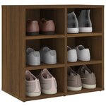 vidaXL Armoire à chaussures Chêne marron 52 5x30x50 cm