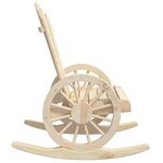 vidaXL Salon de jardin 3 Pièces bois de sapin massif