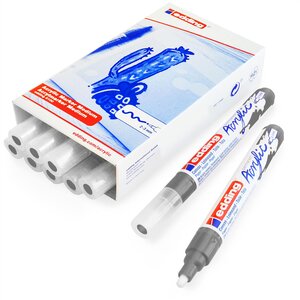 Marqueur Acrylique Moyen 5100 Anthracite Pointe Ronde 2-3 mm x 10 EDDING