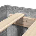 vidaXL Cadre de lit sonoma gris 200x200 cm bois d'ingénierie