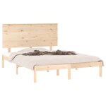 vidaXL Cadre de lit sans matelas 140x190 cm bois de pin massif