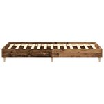 vidaXL Cadre de lit sans matelas vieux bois 75x190 cm bois ingénierie