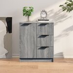 vidaXL Buffet Sonoma gris 60x30x70 cm Bois d'ingénierie