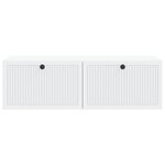 vidaXL Meuble TV mural Blanc 98 x 41 x 30 cm Bois d'ingénierie