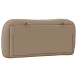 vidaXL Coussin de tête de lit Hvar cappuccino 90 cm similicuir