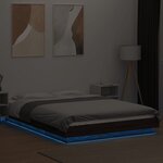 vidaXL Cadre de lit avec lumières LED sans matelas 120x190cm