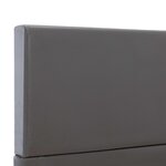 vidaXL Cadre de lit Gris Similicuir 100 x 200 cm