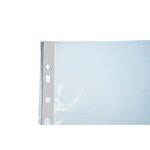 Etui Carton De 100 Pochettes Perforées Polypropylène Lisse Haute Résistance 9/100e - A4 - Cristal - X 10 - Exacompta