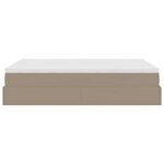 VidaXL Cadre de lit ottoman et matelas cappuccino 140x190cm similicuir
