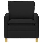 vidaXL Canapé Noir 76 x 81 x 87 5 cm Tissu