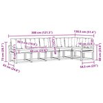 vidaXL Ensemble de canapés d'extérieur 6 pc Blanc et Beige
