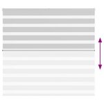 vidaXL Store zèbre gris clair largeur du tissu 150 9 cm polyester