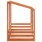 vidaXL Lit pour enfants sans matelas cire marron 90x200 cm pin massif