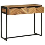 vidaXL Table console Marron 90 x 35 x 75 cm bois de manguier massif