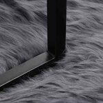 vidaXL Tapis en fausse Tafalla Anthracite Ø 80 cm Polyester