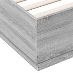 vidaXL Cadre de lit sonoma gris 180x200 cm bois d'ingénierie