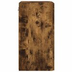 vidaXL Meuble TV mural Montage mural 2 Pièces Chêne fumé 30 x 31 x 60 cm