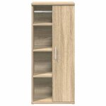 vidaXL Meuble de salle de bain avec porte-rouleau chêne sonoma