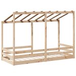 vidaXL Lit pour enfants avec toit 90x190 cm bois massif de pin