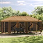vidaXL Cadre de Gazebo 6 x 3 m Noir Acier