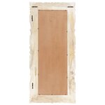 vidaXL Miroir Blanc 110x50 cm Bois de manguier massif