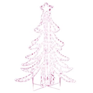 vidaXL Arbre de Noël pliable avec LED Blanc chaud 87x87x93 cm